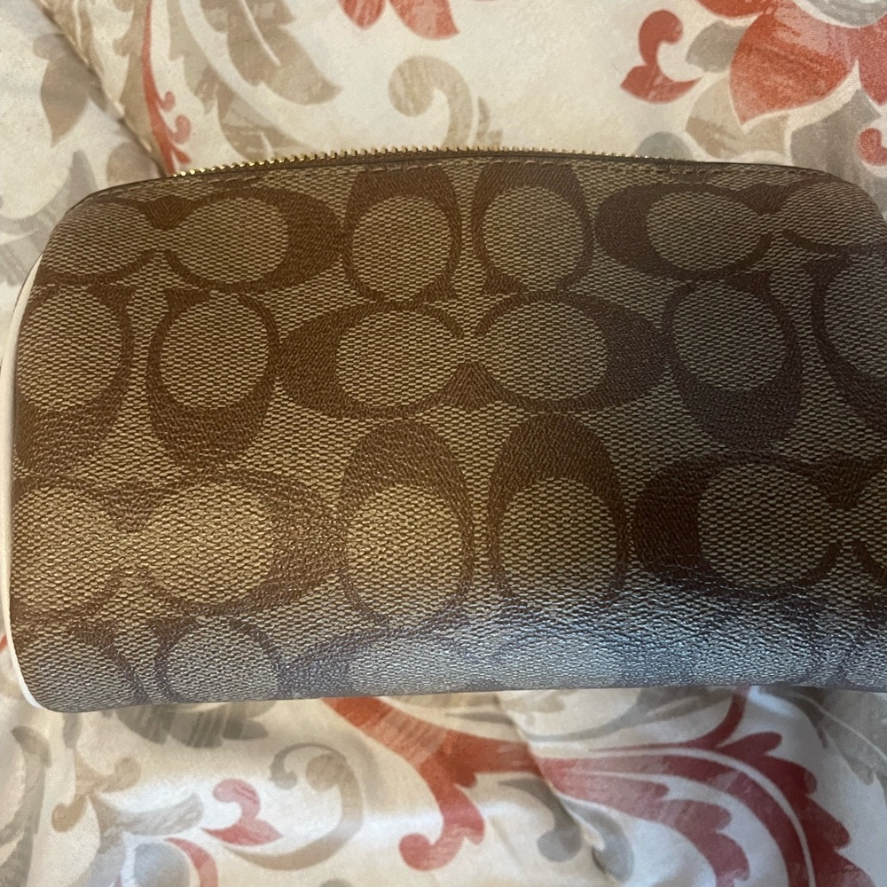 Authentic Coach cosmetic bag